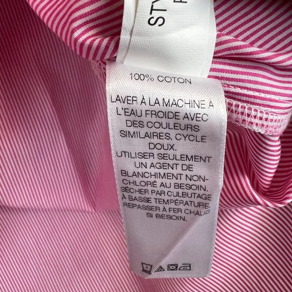 VINEYARD VINES Women Pink Check Button Down Shirt 100% Cotton Size 8 - Picture 8 of 9